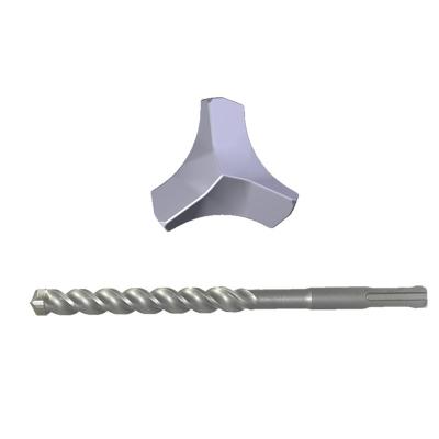 China High End Normal SDS Masonry Drilling Plus Full Carbide Tip Hammer Drill Bit 3 Cutter For Concrete Stone 16-20mm for sale