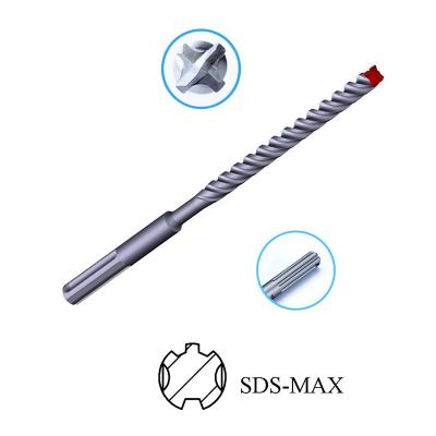 China Normal Solid Masonry Drilling SDS Max Full Carbide Tip Hammer Drill Bit For 10-16mm Concrete Stone Cutter 4 for sale