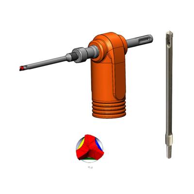 China Masonry Drilling Plant Innovative Detachable SDS Plus Hammer Vacuum Drill Bit 3 Full Cutter Carbide M5 Tip for sale