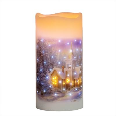 China Indoor And Outdoor Electronic Candle Fiber LED Candle Plastic Decoration Water Proof Electronic Light for sale