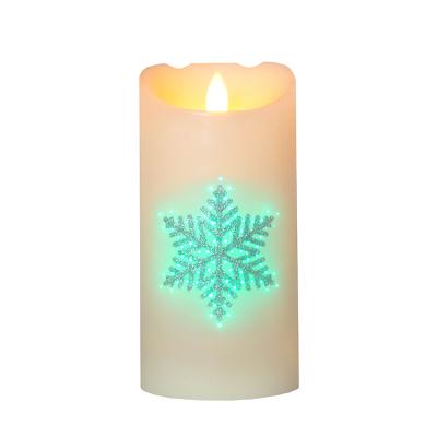 China COLOR CHANGING Wax Fiber LED Musical Optic Candle for sale