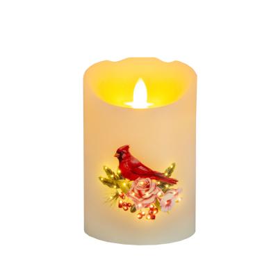 China Show Model Light On Paraffin Wax Candle Shell Factory Customized Home Decoration Christmas Paraffin Wax Fiber Optic LED Candle With USB for sale