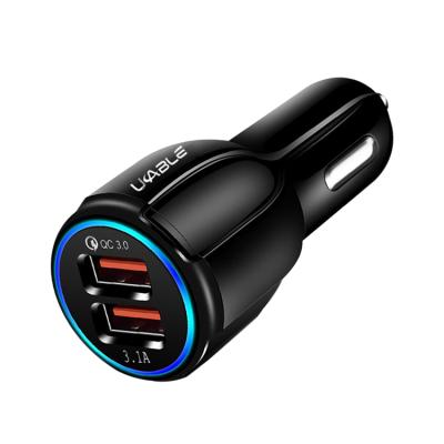 China Mobile Phone Mobile Phone Charging QC 3.0 USB Fast Car Charger for sale