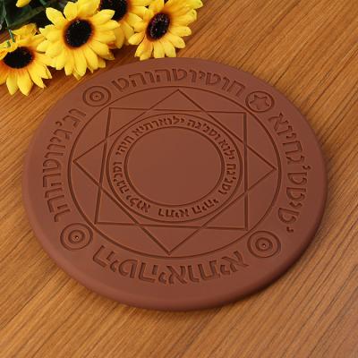 China Cell Phone Table Pad Mobile Magic Standard Transmitter Qi Wireless Charger With LED Lamp for sale