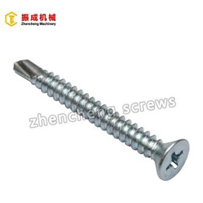 China Supplier CSK Wooden Head Porcelain Pan Phillips Flat Head Countersunk Self Drilling Screw Drilling Screws for sale