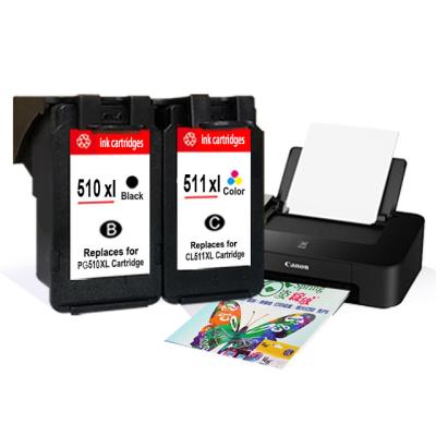 China Re-manufactured Compatible Hicor Pg510 Ink Cartridge Page 510 Cl511 Cl511 511 Re-manufactured Inkjet Cartridges For Canon for sale