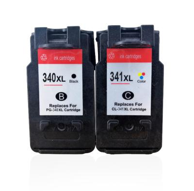 China Re-manufactured Hicor premium color and black 340 341 PG340 CL341 remanufactured inkjet ink cartridges pg-340xl cl-341xl for Canon for sale