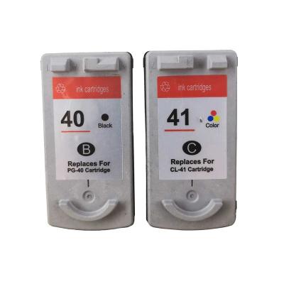 China Factory Direct Re-manufactured Hot Selling Hicor 40 41 Refillable Ink Cartridge With PG40 CL41 Chip Discount For Canon for sale