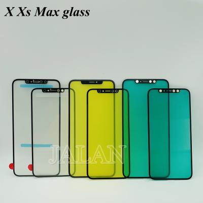 China 5pcs Front Waterproof And Oil Resistant Glass For X XS 11 Pro Max Display LCD Screen Ttouch External Glass Cracked Repair Replacement Refurbish for sale