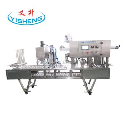 China Custom Full Automatic Honey Groat Beverage Paste Sticky Liquid Cup Filing Sealing Machine for sale