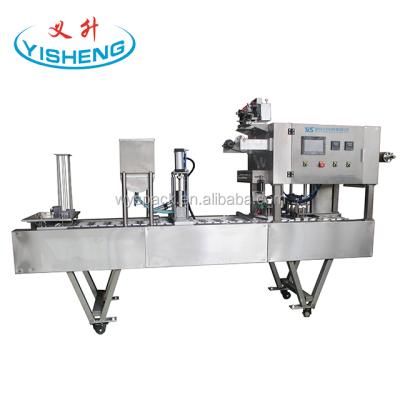 China Custom Full Automatic Beverage Soy Sauce Box Filing Sealing Machine for sale