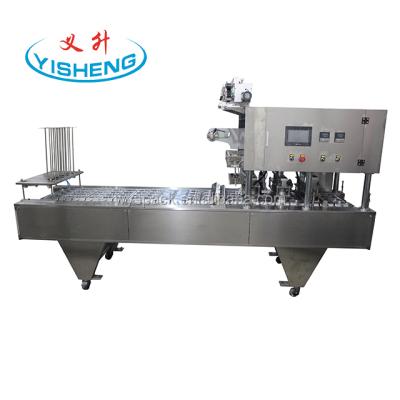 China Custom Fully Automatic Beverage Water Cup Filing Sealing Machine for sale