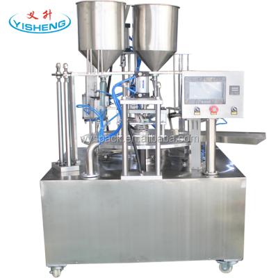 China Factory Price Custom Aluminum Cover Cup Beverage Filling Sealing Machine for sale