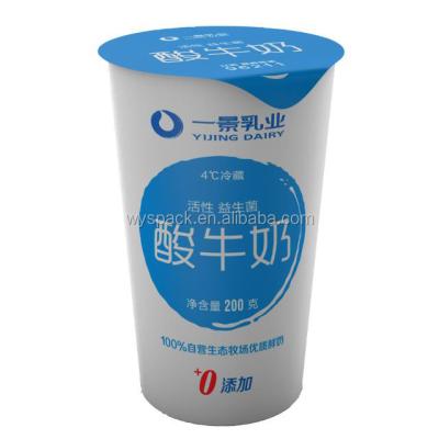 China Good Performance Factory Price Custom Yogurt Cup Beverage Filling Sealing Machine | Jelly Cup Filling Sealing Machine for sale