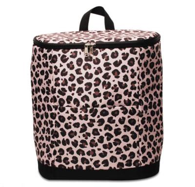 China Premium Thermal Insulated Leopard Backpack Beer Cooler Waterproof for sale