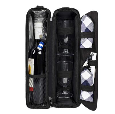 China Waterproof Customize Top Grade Party And Picnic Used 1 Bottle Insulatedoutdoor Wine Cooler Bag for sale