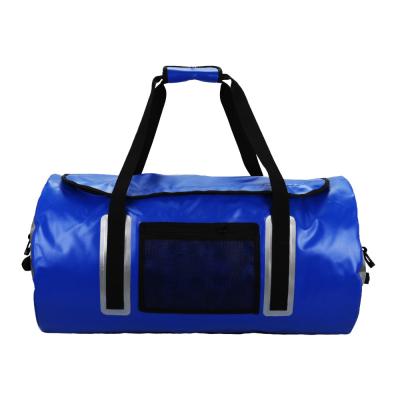 China Customizable Protable 70L Large Size And Logo Bicycle Bag Hiking Waterproof Travel Duffel Bag for sale