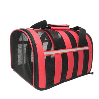 China Breathable Carrier Pet Carrier Bag Airline Travel Pet Cage Carriers For Small Dogs Cats for sale