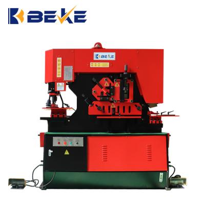 China Restaurant BEKE 30 40 hydraulic 50 ton iron worker machine for punching and shearing for sale