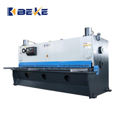 China Hotels BEKE QC11K 8X3200 Carbon Steel Sheet Guillotine Machine MS Shear Cutter For Sale for sale