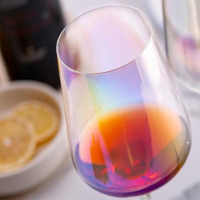 China New New Classic/Postmodern Sparkle Lead-free Glass Plating Wine Glasses Party Family Wedding for sale