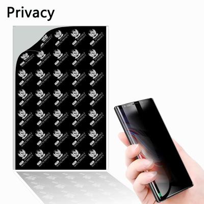 China Material for Cutting Machine 3D Full Coverage Nano TPU Privacy Screen Protector Privacy Screen TPU Film for sale