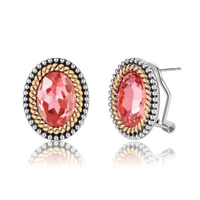 China Wholesale FASHIONABLE Crystal Studs Earring For Ladies Platinum Plated Earring for sale