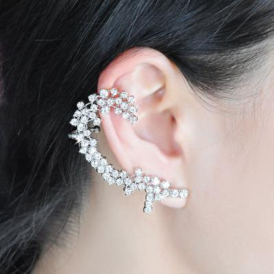 China TRENDY Fashion Earring Cuff Earring Zircon Ear Slap Clip Earrings For Lady for sale