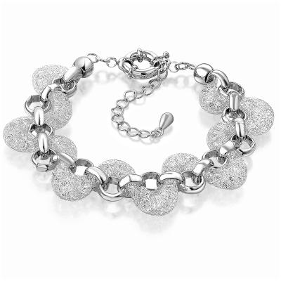 China Wire Twisty Mesh Net Crystal Mesh Bracelet Bangle White Gold Color fashion TRENDY for sale