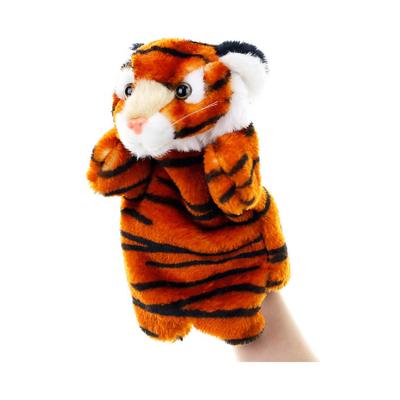 China Custom Animal Handmade Good Quality Tiger Puppets For Baby Children Professional Stuffed Animal Services for sale