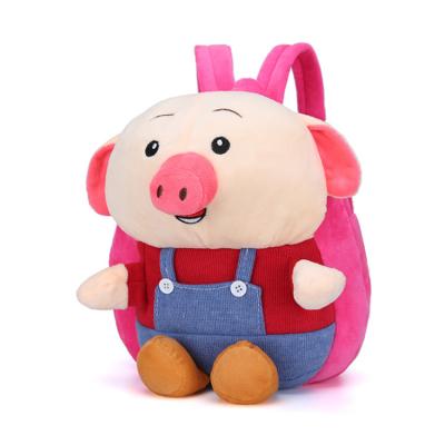 China Wholesale Cheap Plush Cartoon School Bag Plush Backpack Children Kids Backpack for sale