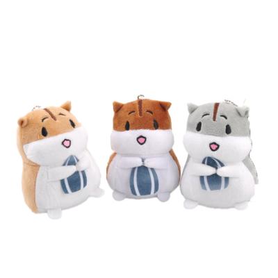 China Promotion Wholesale Toys Custom Mini Small Cute Kids Plush Hamster Plush Toy Key Chain Toy for sale