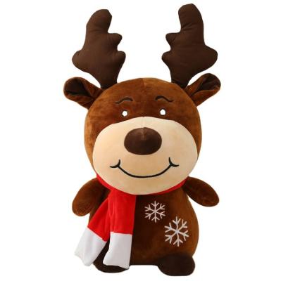 China Custom Plush Moose Stuffed Plush Soft Toy Christmas Gift Festival Toys for sale