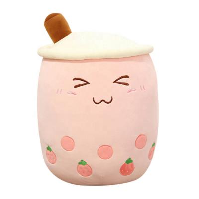 China Soft Cute Plush Toy OEM Kawaii Milk Tea Cup Pillow Stuffed Plushie Bobo Bubble Tea Boba Plush Toys for sale