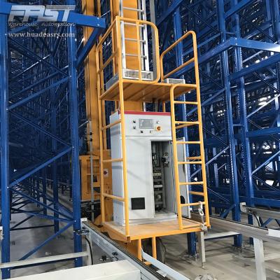 China Double deep stacker crane with imported material telescopic fork for 1500kg pallet (2000 ASRs optional) for sale