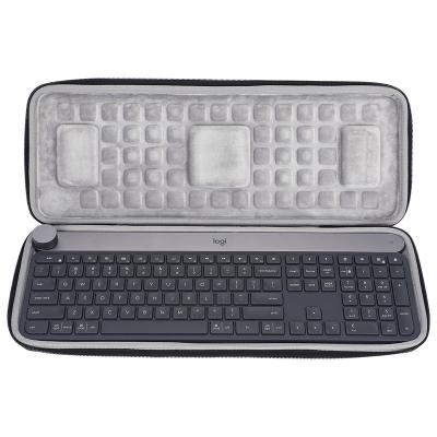 China Factory Custom Waterproof Laptops Carry On Travel Eva Storage Box Logitech Keyboard Suitcase for sale