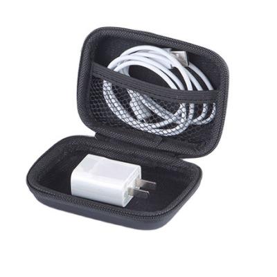 China Custom PU+EVA+spandex Charger Case Shockproof Waterproof Portable Eva Earbud Carrying Hard Case for sale