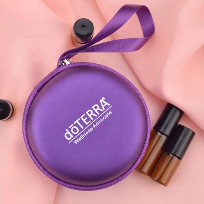 China Customized essential oil case doterra essential oil travel PU cosmetic case shockproof waterproof carrying case for sale