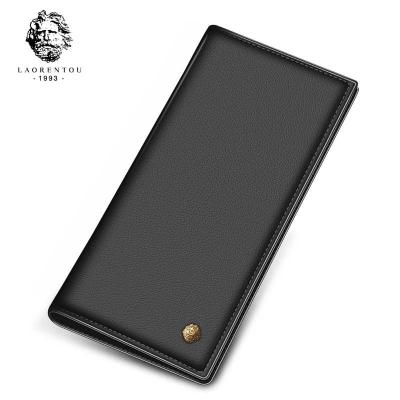 China Laorentou Anti-theft Clutch Wallets Long Style Purse Men Wallet Soft Leather With Card Holder For Business Men Wallet Leather Clutch Bags for sale