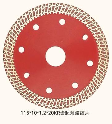 China Sharp Diamant Disk Mesh Thin Turbo Cutting Diamond Saw Blade For Porcelain Tile Cutting Disc for sale