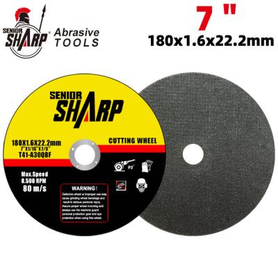 China China 7inch 180x1.6x22.2mm Abrasive Cutting Disc Cutting Disc for Stainless Steel Inox for sale