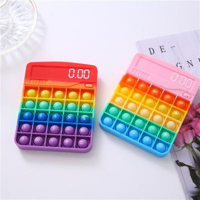 China Eco-Friendly Louder Bubbles Wiggle Silicone Toys Game Controller Keyboard Calculator Pop Bubble Toys for sale