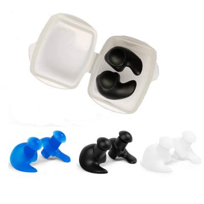 China 2022 new fashionable eco-friendly training swimming pool equipment silicone waterproof earplugs for sale