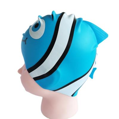 China Cute Cartoon Style Kids Fish Bath Cap Bath Top Hat Elastic Waterproof Eco-Friendly Durable Waterproof Bath Hat for Boys and Girls for sale