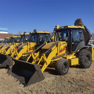 China Construction worksÂ   75kW four wheel drive backhoe loader for professional construction popular in Central Asia for sale