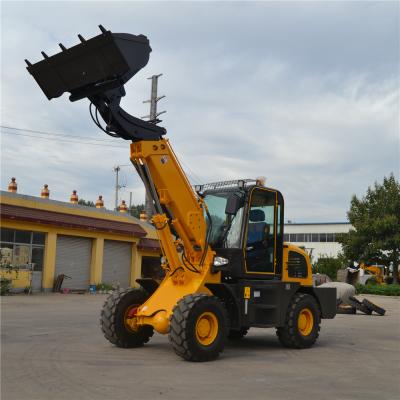 China Construction worksÂ   China Brand New 1.8ton Articulated Telescopic Boom Wheel Loader With Custom Attachments for sale