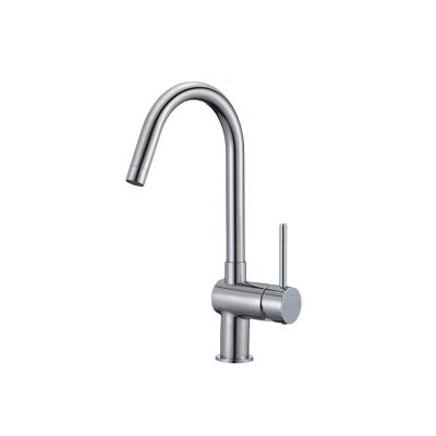 China Metered Single Neck Mixer Taps Goose Handle Hole Kitchen Sink Faucet for sale