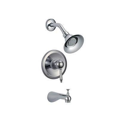 China Thermostatic Faucets Rainfall Shower Head With Hand Held Spray Pressure Wall Mounted Trim Rough-in Valve And Trim Included for sale