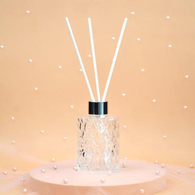 China Luxury Empty Round Matte Black Diffuser Bottles With Golden Cap And Sticks for sale