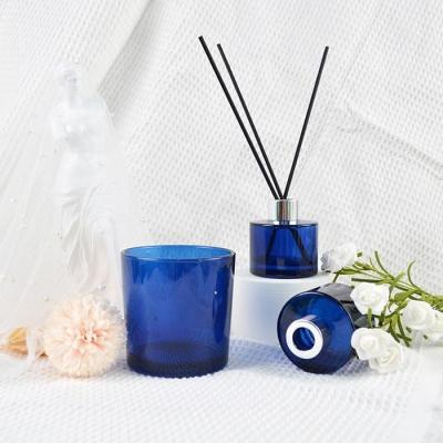 China Fancy Reed Diffuser Bottles 100ml Round Shape Glass Bottle For Home Fragrance for sale